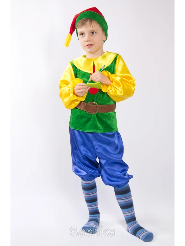 Карнавальний костюм Гном зелений для хлопчика, розмір 92-140